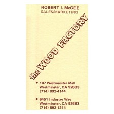 Robert I. McGee 107 Westminster Mall/ Industry Way, Westminster, CA Card SF3-B1 picture
