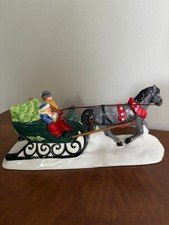 Department 56 1986 Vintage The Original Snow Village Sleighride 5160-8 Retired picture