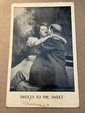.01 POSTCARD - COPYRIGHT 1907 - USED - SWEETS TO THE SWEET picture