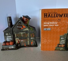 Department 56 Snow Village Halloween Harley-Davidson Ghost Rider's Club 4044878 picture