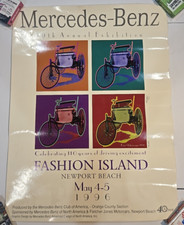 1996 19th Annual Mercedes-Benz Exhibition Fashion Island 28x22 Poster Signed #'d picture