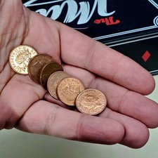 10 Coins - Atracted to Magnets - Magician Prop UK Pennies - Magnetic Coin Tricks picture