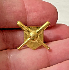 Vintage Baseball Gold-Tone High School Letterman’s Jacket Sports Pin picture