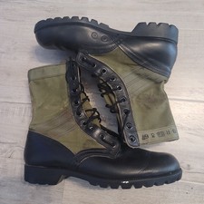 GENUINE USGI ISSUE 1967 US ARMY VIETNAM WAR ERA JUNGLE BOOTS - SIZE 9R picture