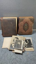 2 Antique Victorian Edwardian Photo Albums CDV Cabinet Cards Europe Australia picture