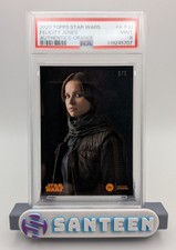 FELICITY JONES 2020 Topps Star Wars Authentics Orange #5/5 JYN ERSO PSA 9 picture