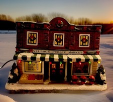 2012 Retired St. Nicholas Square Village Collection Village Public Market Bonus picture