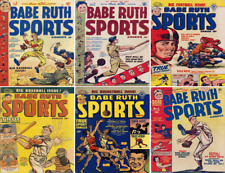 1949 - 1951 Babe Ruth Sports Comic Book Package - 7 eBooks on CD picture