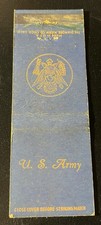 Matchbook Cover WWll Era US Army With Logo VINTAGE picture