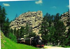 Vintage Postcard 4x6- 1880 Train, Indian Rocks, Hill City, SD picture
