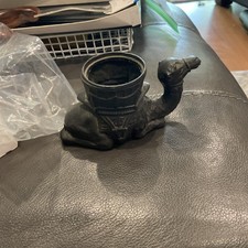 Antique Vantines 1204 Camel Incense Burner Art Deco Spelter Metal 1920s As-Is picture
