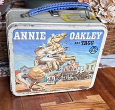 Vintage 1955 Annie Oakley and Tagg Lunch Box - No Thermos  picture