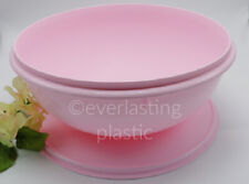 Brand New TUPPERWARE Vintage Style Fix N Mix 26 Cup Mixing Serving Bowl Pink picture
