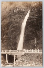RPPC Columbia River Highway OR Postcard c1925s Horsetail Falls Cross Dimmitt picture