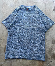 Vintage 1998 90s Harley-Davidson Motorcycle All-Over Print T-Shirt Size M AOP picture