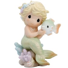 Precious Moments Mermaid Figurine I’m Filled With Love For You 108548 2002 RARE picture