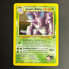 Pokemon TCG Giovanni's Nidoking Gym Challenge 007/132 Holo Rare NM/LP SWIRL picture