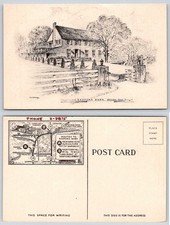 Sanford Barn Hamden Connecticut House View T R Kennedy Postcard BD247 picture