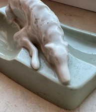Borzoi Russian Wolfhound Greyhound Dog USSR porcelain figurine Vintage 1153 e picture