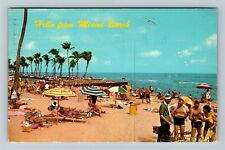 Miami FL-Florida, Popular Public Bathing Beaches, c1969Postcard picture