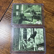 2020 Topps Star Wars Return of the Jedi Black & White Green Parallel # /99 picture