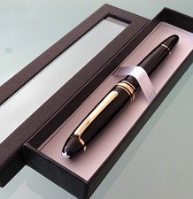 MONTBLANC MEISTERSTÜCK, Beautiful PISTON FOUNTAIN PEN 146 M LeGRAND, BOX, Writes Excellent picture