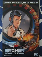 Archer Season 6 2015 San Diego Comic-Con SDCC mini 11x17 FX promo poster NEW picture