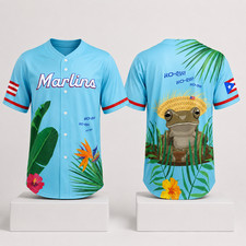 new 2026 Marlins Puerto Rican Heritage Celebration PRINT JERSEY S-5XL picture
