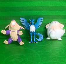 TOMY Pokémon Plastic Figurine Lot Articuno Chansey, Animation Theme picture