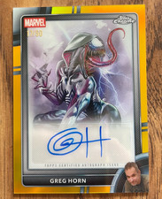 Ghost-Spider Variant Greg Horn Auto GOLD /50 2026 Topps Chrome Marvel NM 🔥 picture