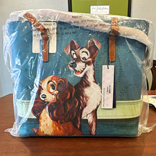 Dooney & Bourke Disney Lady and the Tramp Medium Blue Tote Bag NWT 2022 #26143 picture