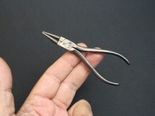 Small 4-1/4” Vtg “UTICA” Jewelers/Watchmakers Workbench Pliers Antique Rare Tool picture