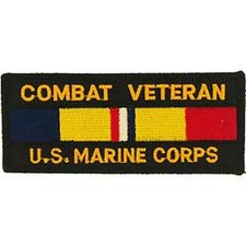 Combat Veteran Marine Corps Patch picture
