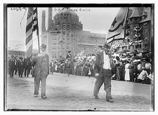 Photo:G.A.R. Parade Veterans with Flags Street Parade picture