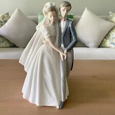 Vintage NAO Handmade In Spain By Lladro Wedding Couple Figurine picture