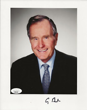 George H. W. Bush REAL hand SIGNED Photo JSA COA Autographed President USA picture