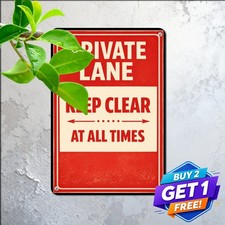 Active Driveway Do Not Block No Parking Warning Metal Tin Plaque Sign 8x12 picture