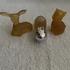 Vintage Avon Precious Doe, Baby Hippo & Charming Chipmunk Sweet Honesty Full picture