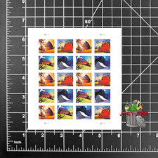2021 USPS SHEET OF 20 POSTCARD RATE STAMPS BARNS 61¢ ($12.20) picture