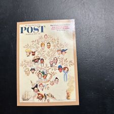 Jb14 Norman Rockwell 2 1995 Saturday Evening Post #86 Family Tree 1959 picture