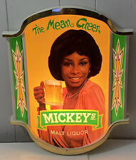 Rare 1983 Mickey’s Malt Liquor The Mean Green Lighted Advertising Sign picture