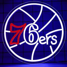 Philadelphia 76ers Neon Sign Basketball NBA Wall Art Decor Signs LED Lamp picture