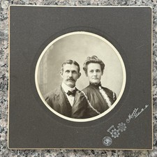 1900-1924 Waddell Couple Portrait Photo Kirksville Missouri Genealogy 6x6 picture