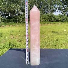 6.38LB Natural Rose Quartz Obelisk Large Tower Crystals Wand Point Reiki Gem picture