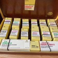 Vintage Squibb Medical Advertising Pharmacy Medicines Products Empty Boxes picture