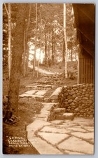 RPPC Cranberry Lake Eagle River Wisconsin AZO Real Photo Postcard c.1918-30 picture