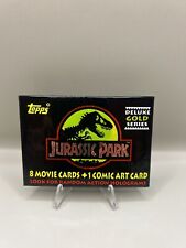 Topps 1992 Jurassic Park Deluxe Gold Series Pack.  (1) Unopened Pack picture