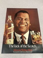 1969 Johnnie Walker Red Print Ad Poster Man Cave Bar Pop Art Office Decor 13 X 9 picture
