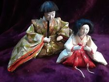 2 1950S vintage Japanese Hina doll in fine used condition picture