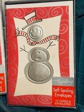 Vintage Snowman Cards 12 Pk New Never Been Opened picture